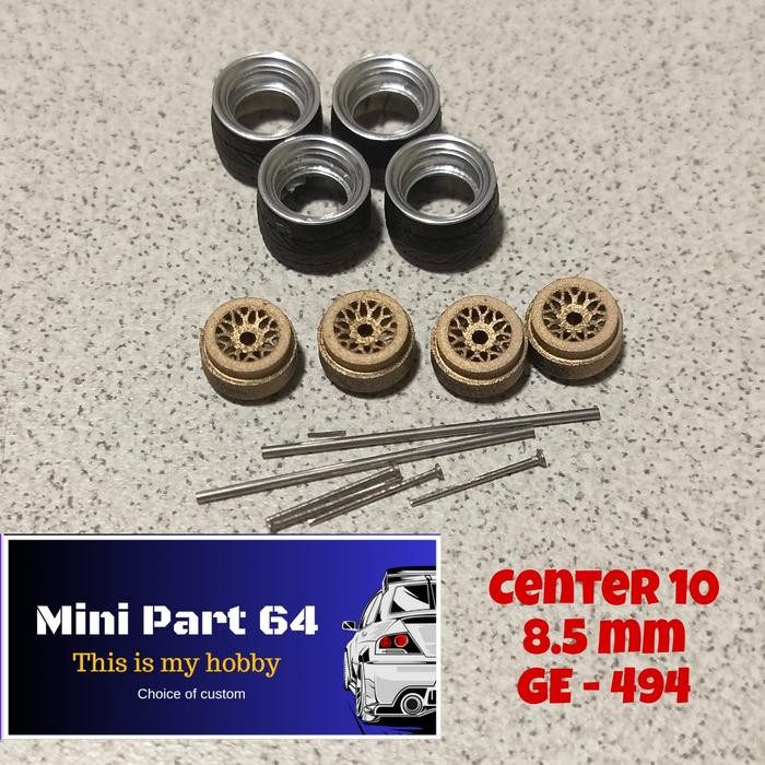 Diorama Diecast ban 8.5mm GE  494 Miniatur Skala 64