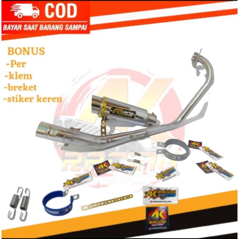 KNALPOT RACING RCB ALL MOTOR VIXION, CBR 150R, VERZA, MP, BYSON, R15 V2 V3, TIGER, GL, CB