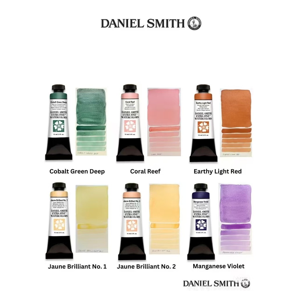

2025 Daniel Smith Watercolor Paint 15ml EXTRA FINE Artist акварель Student Drawing pigments Art Supplies