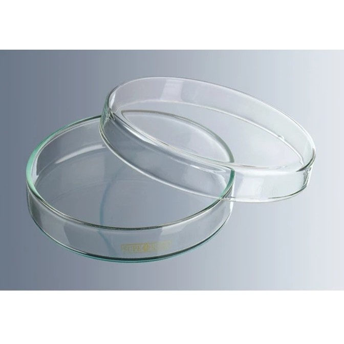 Petridish Kaca dia 10cmx15mm SUPERIOR Marienfeld Cawan Petri Glass. Petri Dishes Laboratorium