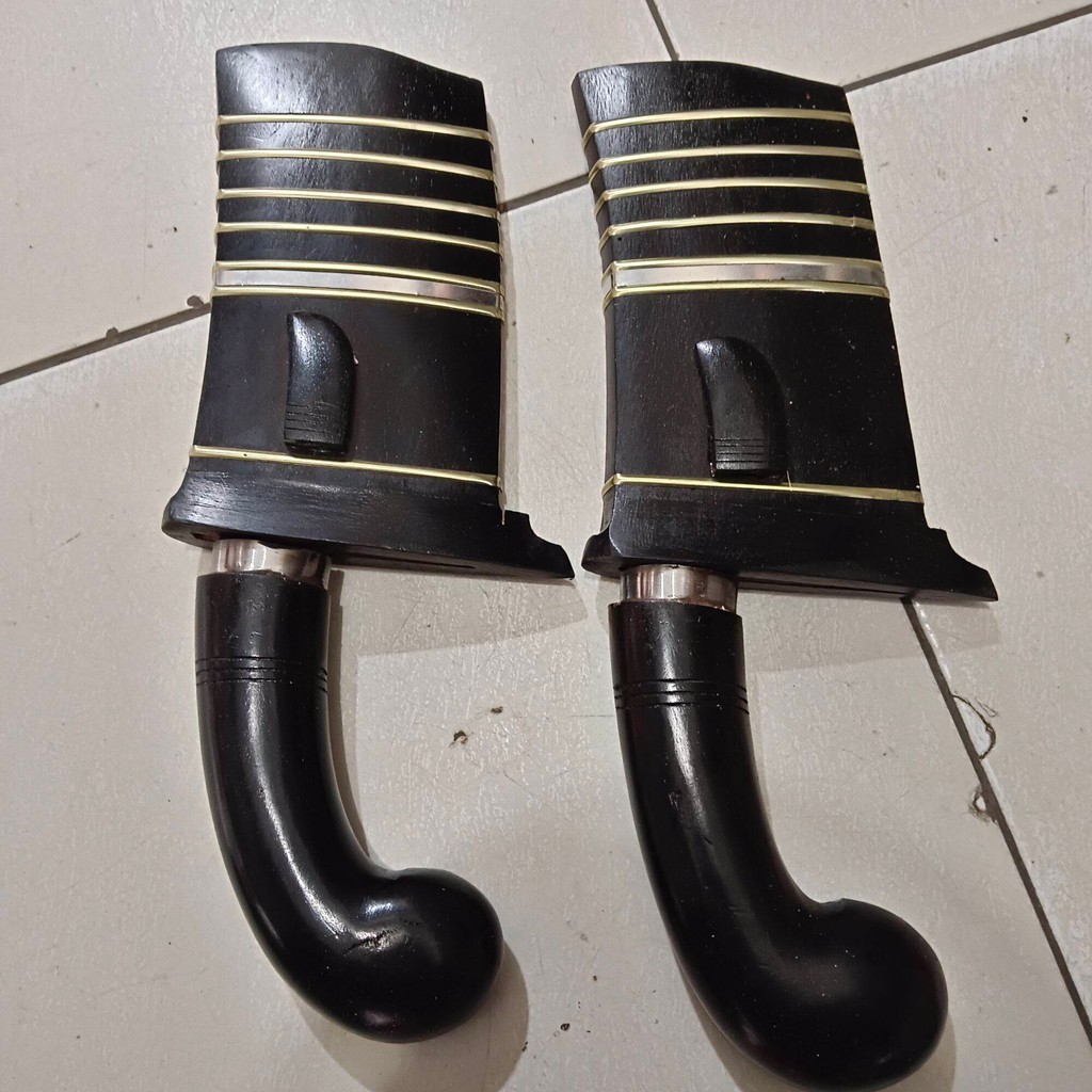 GOLOK Petok alat kupas kelapa bahan baja asli hitam barlen golok cacah tulang/daging siap pakai