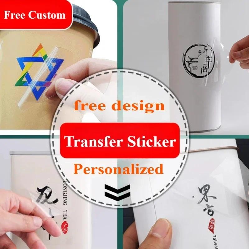 

100Pcs Free Custom 3D LOGO Stickers UV Transfer Mix Designs Colorful Printed Decal on Product Gift Box Bag Bottles Jar Stickers