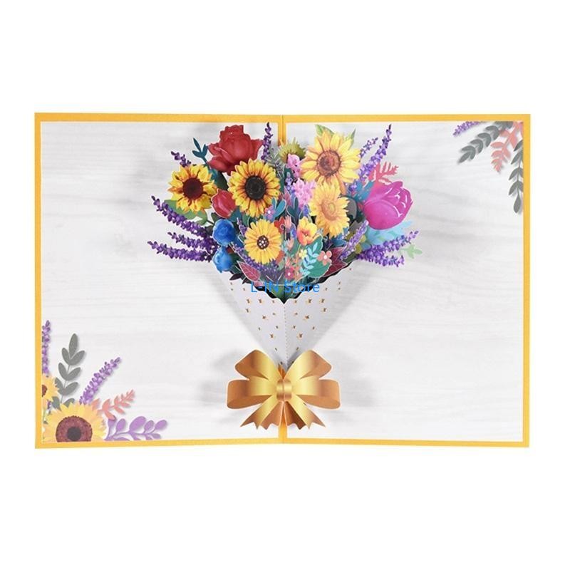 

Thank You Card 3D Pop-Up Greeting Cards for Thanksgiving Mothers Fathers Day Gratuation Anniversary Wedding Postcards with