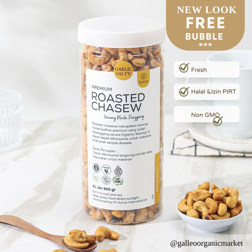 

Kacang Mede Panggang Jumbo Super Galleo/ Roasted Chasew Nut