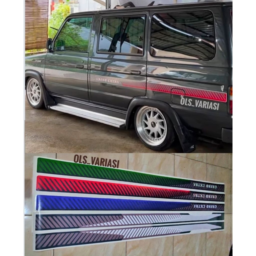 Stiker kijang grand 1,5 / Stiker Kijang grand extra / Stiker kijang grand lama / list body kijang gr
