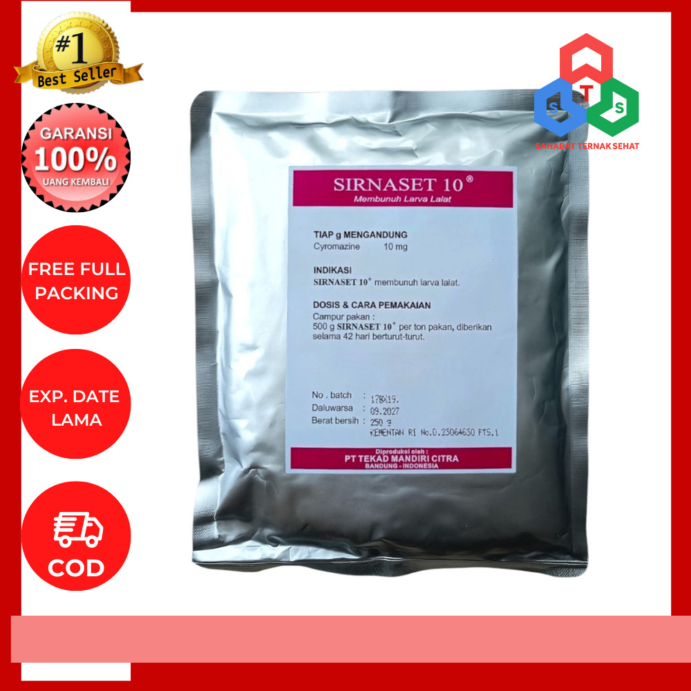 SIRNASET 10 250 GRAM - OBAT LARVA LALAT