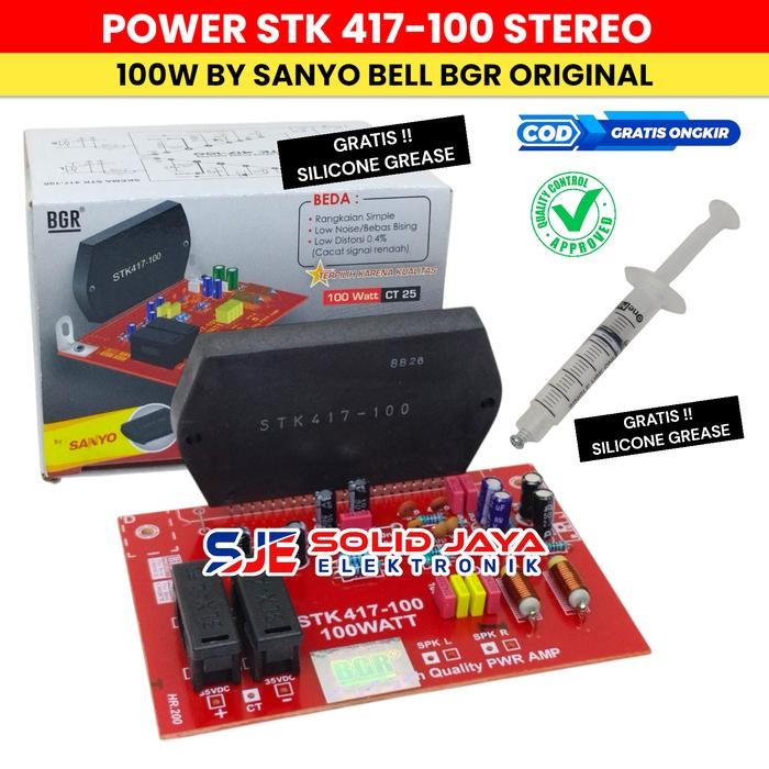 Hot Produk KIT POWER STK 417-100 100W STEREO BY SANYO ORIGINAL TR TRANSISTOR POWER AMPLIFIER POWER S