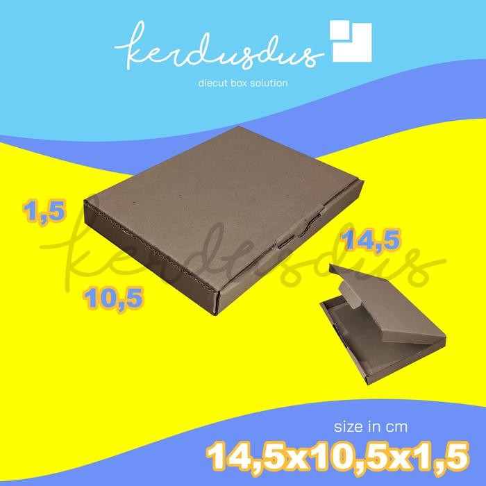 

14.5x10.5x1.5 cm kardus carton box diecut pizza kue packing packaging