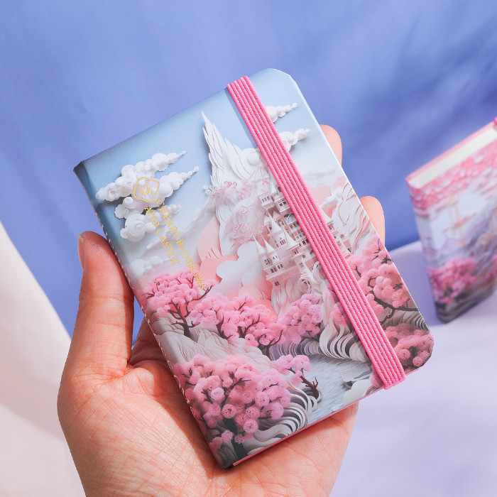

NOTEBOOK MINI A7 CHERRY BLOSSOMS CASTLE BUKU CATATAN KECIL POCKET BOOK