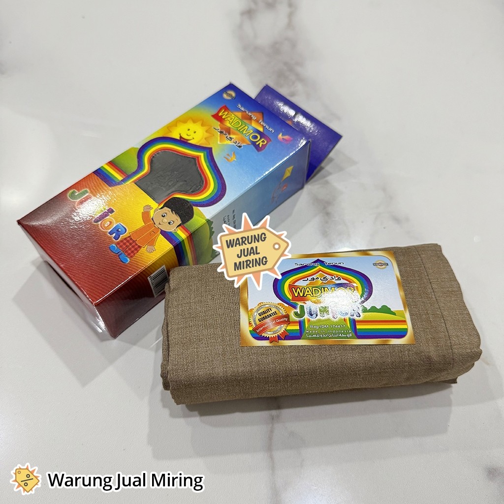 Sarung WADIMOR Padang Horison Tiga Dara Klir Kain Samping Tenun Motif Kotak Kotak2 Dewasa Pria Laki 