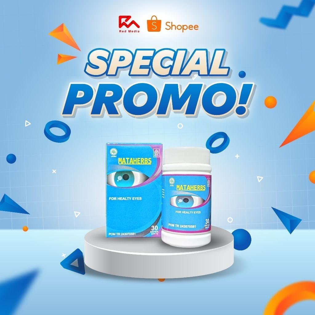 Mataherbs - Kapsul Herbal untuk Kesehatan Mata Katarak Pterygium Glukoma dan Mata Minus 30 Kapsul 50
