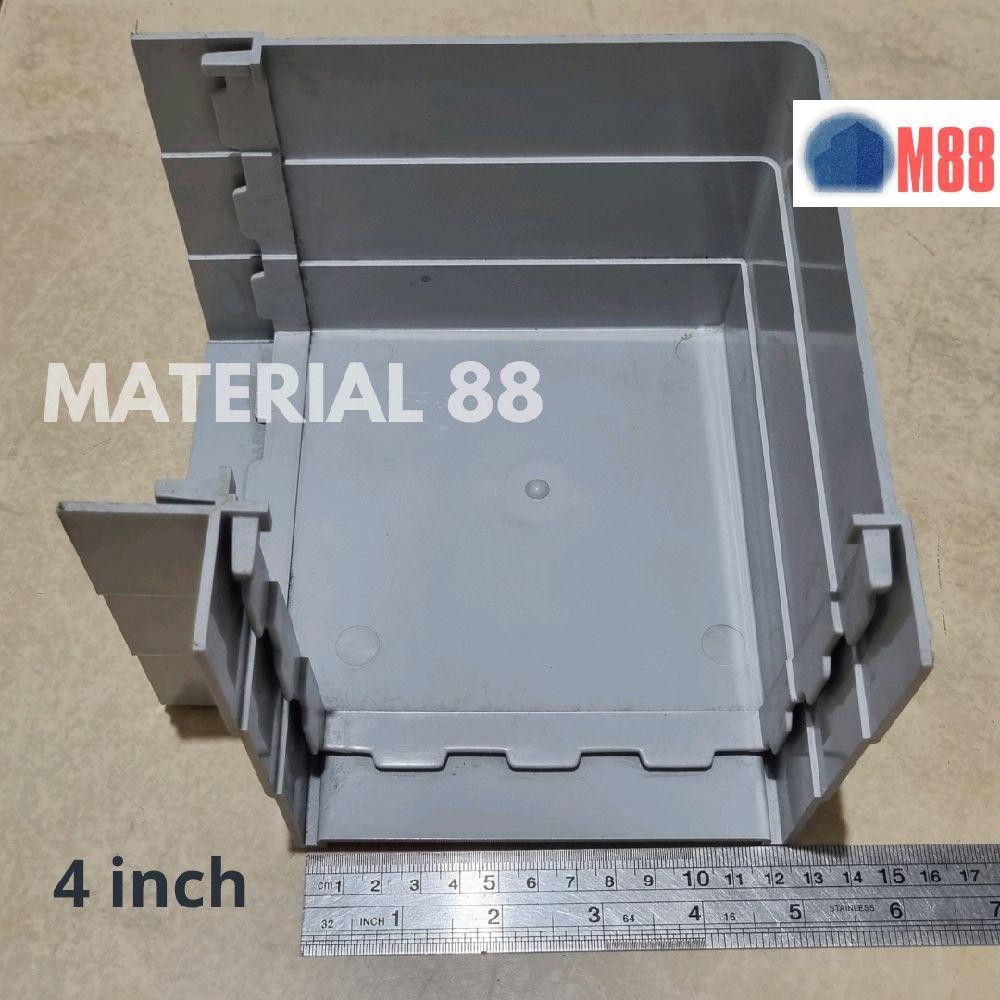 Belokan Talang 4 inch Kotak PVC LANGGENG - Elbow Keni Knee L