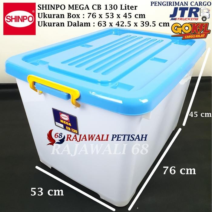 (KHUSUS CARGO) SHINPO MEGA CB 130 LITER | CONTAINER BOX RODA