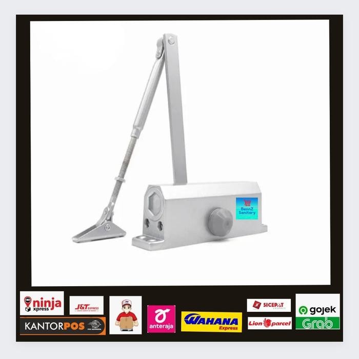 door closer alumunium/penutup pintu otomatis/door closer alumunium - Putih