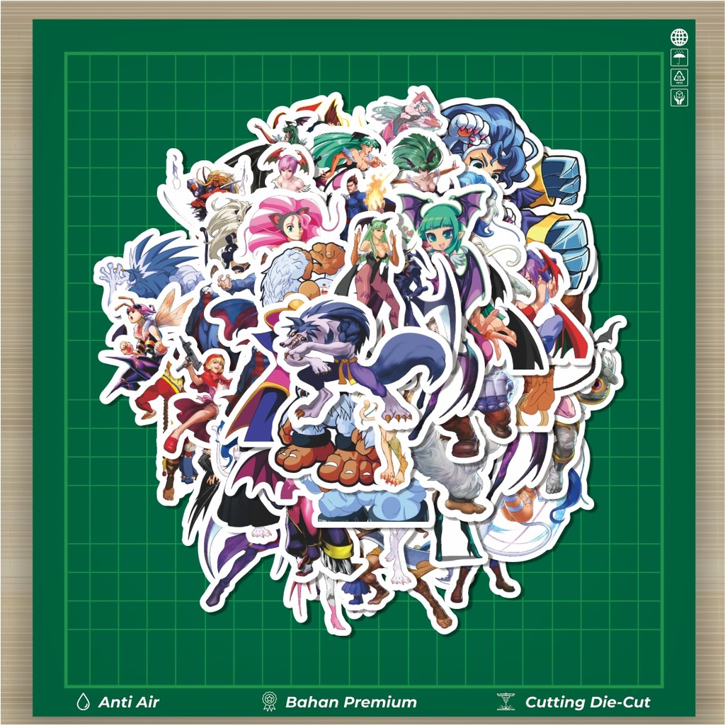 

HOT 50 PCS STIKER Stiker Video Game Series Darkstalker Character Mix Stiker Fashion Cars Decal Dingin Kartu Album Custom Vinyl Anti Air- Sticker Aesthetic Buku Journal Koper Casing HP Tablet Laptop Helm Motor Botol Minum