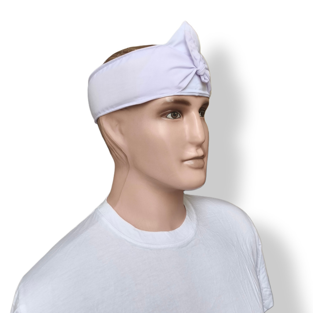 Iket Sunda KDM Iket Kepala Putih Polos Praktis SIap Pakai