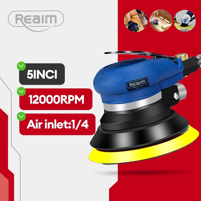 IDAMARKET       Reaim Air Orbital Sander Air Sander 5inch Sander Orbital Orbital Sander Dewalt Air S