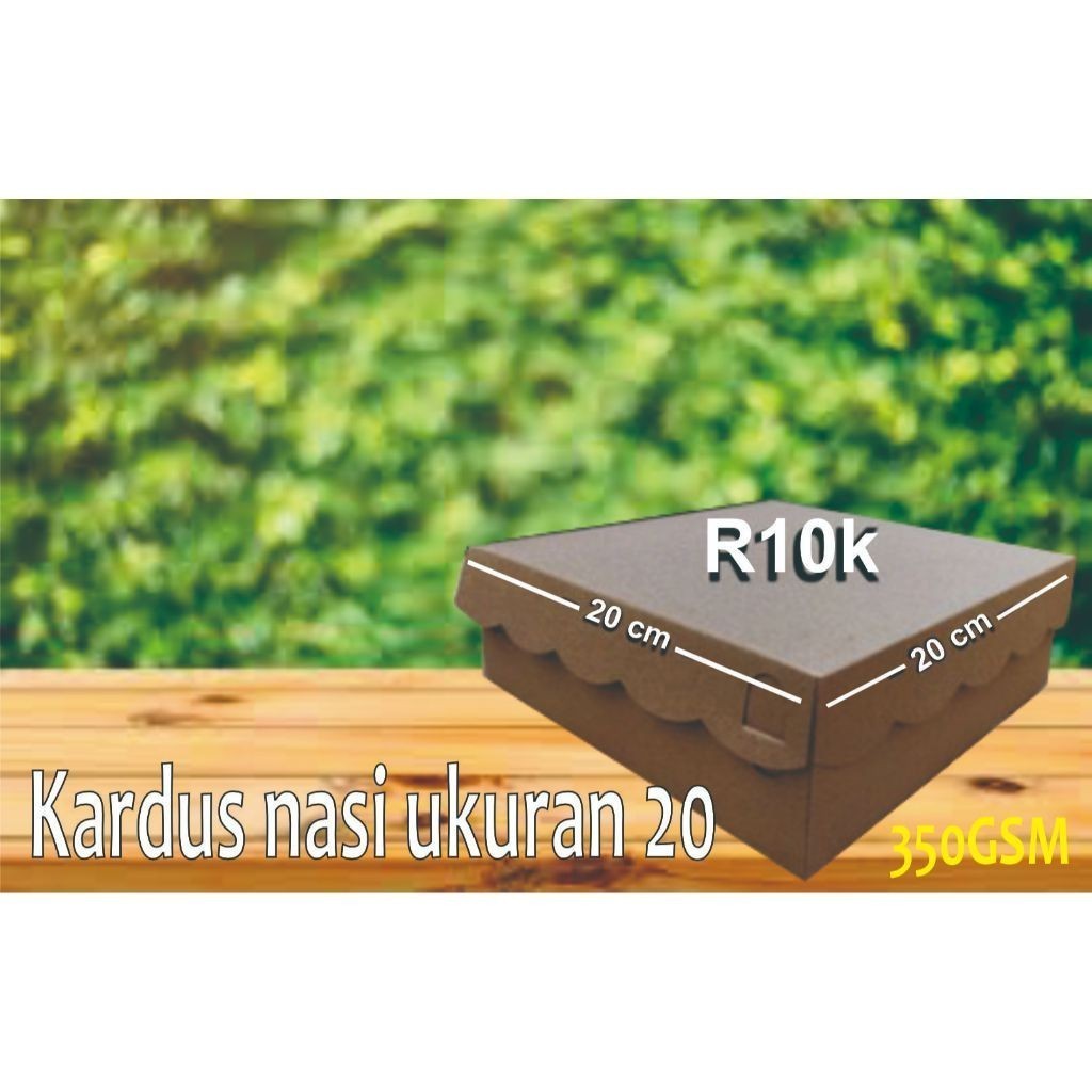 

CPS - DUS 20 / KARDUS NASI / DUS NASI / BOX CATERING / DUS KUE / KARDUS COKLAT/ BUNGKUS MAKANAN / BUNGKUS NASI / KOTAK NASI / KARDUS KRAFT R10K 330 GSM / DOS 20 Isi 100 pcs