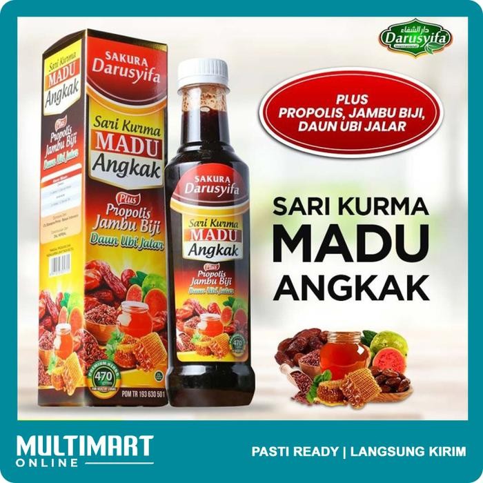 

Sari Kurma Madu Angkak - Untuk Demam Berdarah DBD Penambah Trombosit - 1 Teh Angkak