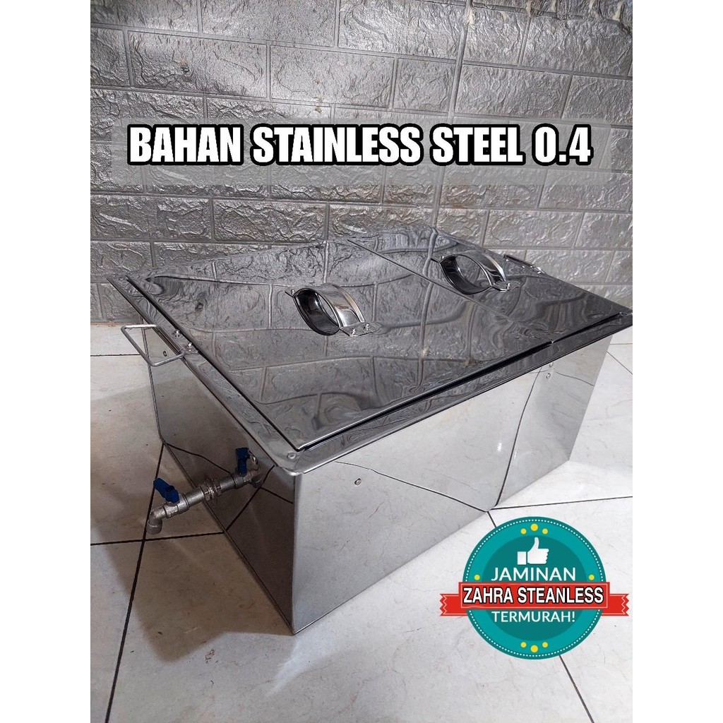 

Dandang Mie Ayam 4 Lubang Set/Tong Mie Ayam/Panci Mie - pakai kran