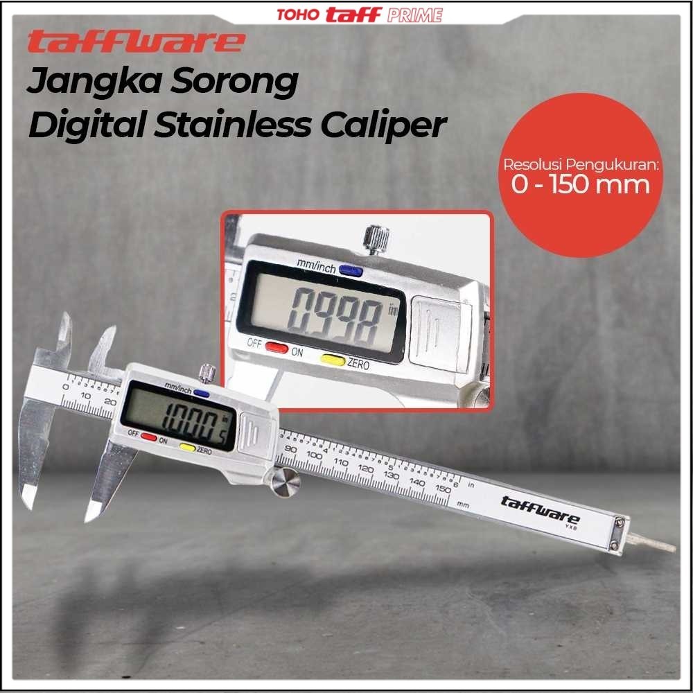 

Taffware Jangka Sorong Kaliper Sigmat Digital Stainless Steel 150mm - YXB