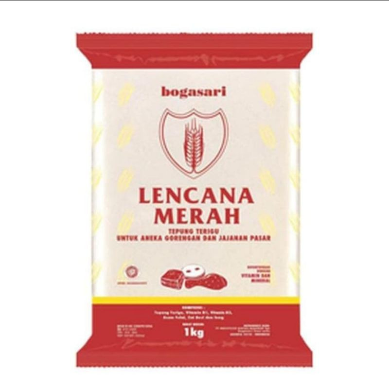 

BOGASARI Lencana Merah - Tepung Terigu Pack 1 kg