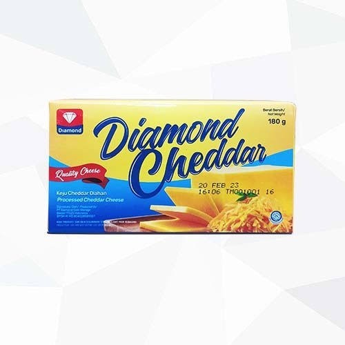 

DIAMOND Cheddar Keju - Pack 180 gr ( Keju Kotak)