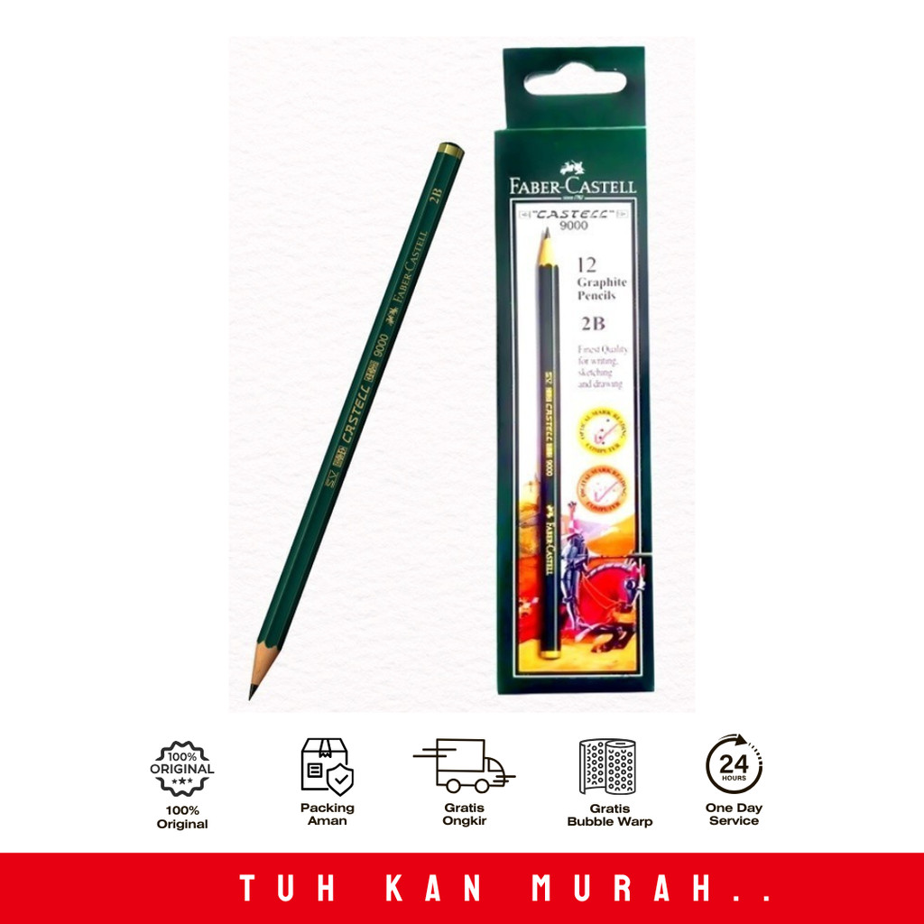 

PENSIL UJIAN FABER CASTEL 2B (PER PACK)