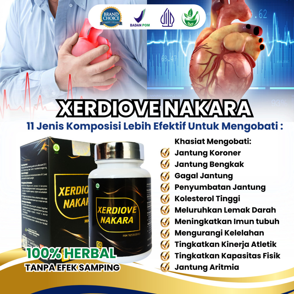 Obat Penyumbatan Jantung, Jantung Bengkak, Jantung Koroner, Jantung Bocor 100% Original