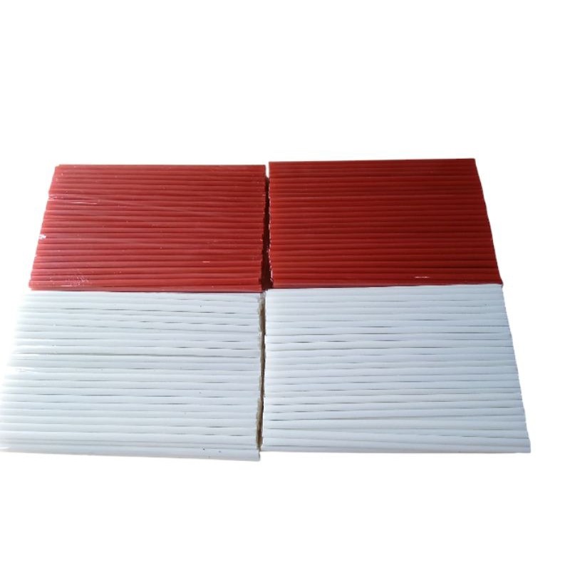 Sedotan  Plastik Warna Merah Putih / Sedotan Warna Murah / SEDOTAN MERAH PUTIH