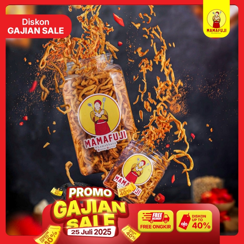 

Mamafuji - Kue Bawang Spicy Pedas Nikmat 250/750g