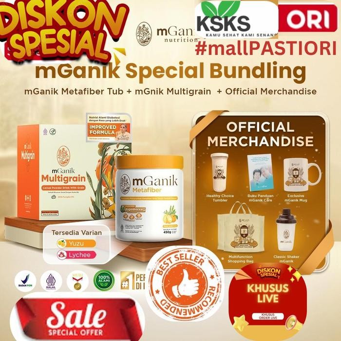 

mGanik Metafiber Superood Suplemen Diabetes - 20 sachet, TANPA BONUS