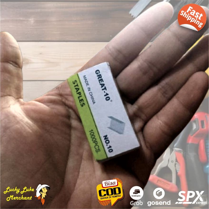 

Isi 1000 pcs Isi Ulang Refill Staples Stapler Hekter kecil Ukuran 10