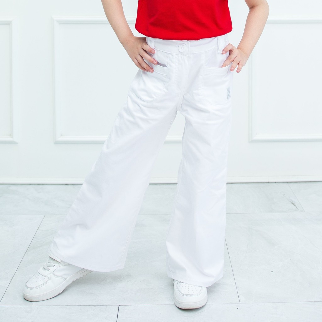 Celana Kulot Anak Perempuan Putih/ Cullote Pants Girl White/ RJG Love It