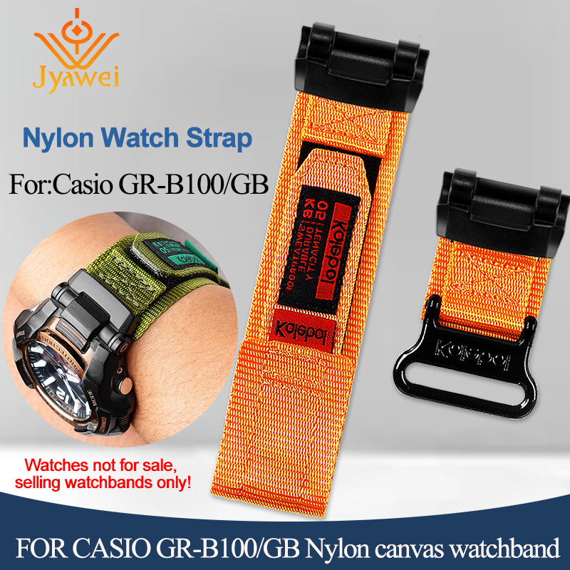 Men's Outdoor Sports Bracelet Canvas Watchband For Casio G-SHOCK 5536 GR-B100/GB Modified fabric Bre