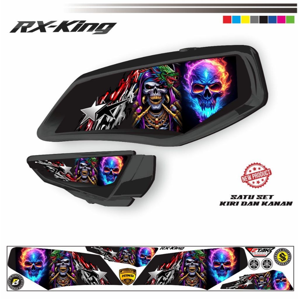 STIKER POLET STIKER RX-KING BAHAN VINYL DECAL VARIASI STIKER RX KING