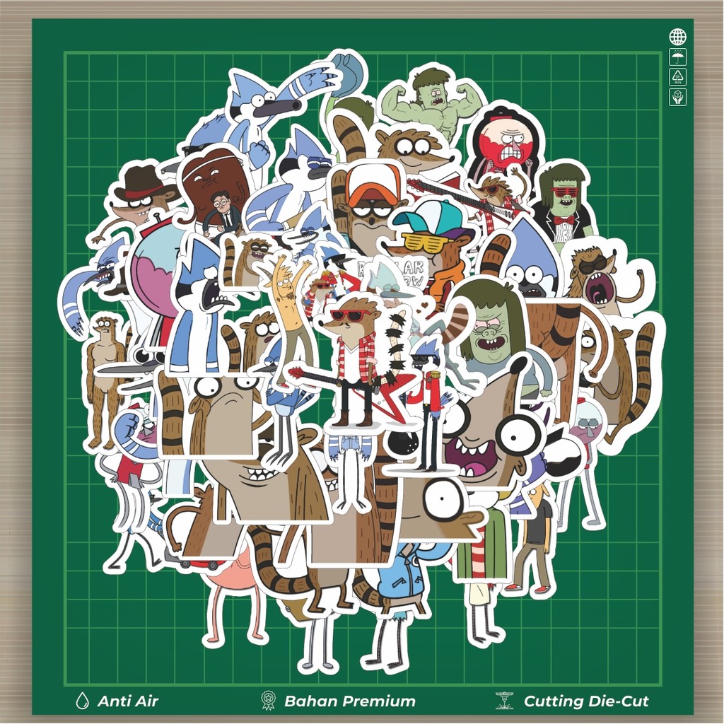 

HOT 50 PCS STIKER Stiker Kartun Series Reguler Show 2 Stiker Fashion Cars Decal Dingin Kartu Album Custom Vinyl Anti Air- Sticker Aesthetic Buku Journal Koper Casing HP Tablet Laptop Helm Motor Botol Minum