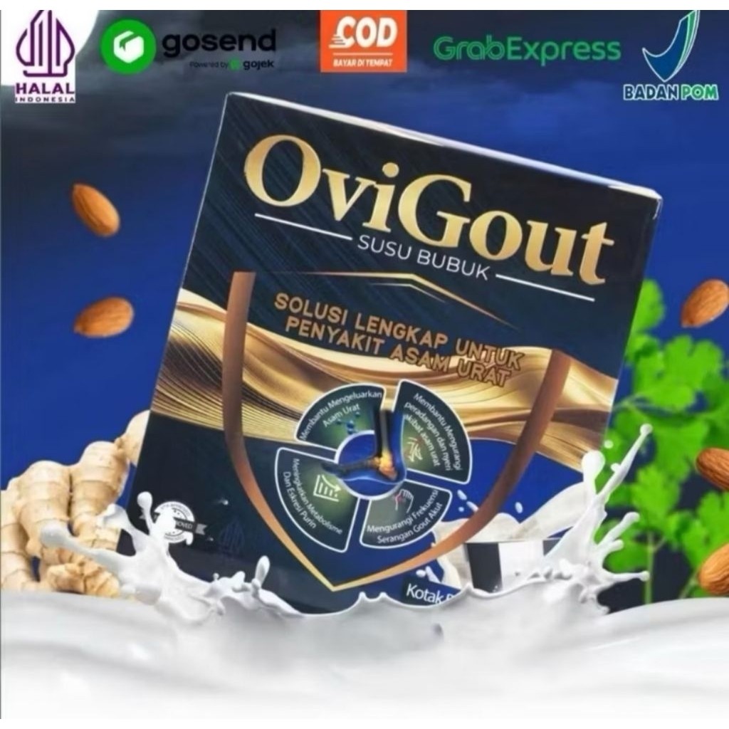 

OVIGOUT Susu Milk Herbal Asli Original Obat Atasi Asam Urat Nyeri Sendi Kolestrol Terlaris