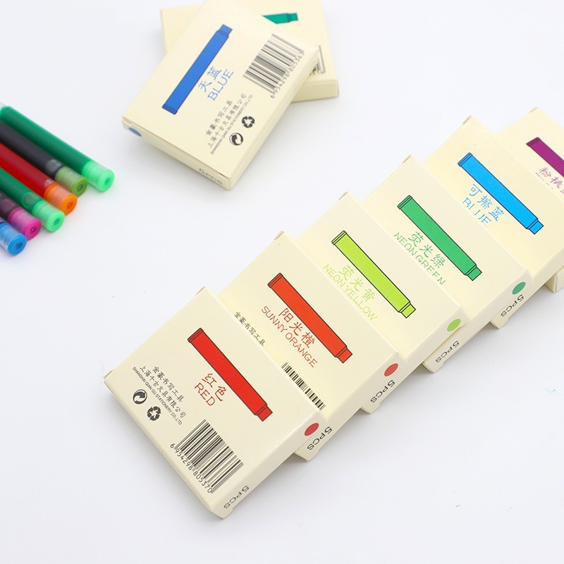 

5pcs ink cartridge for Jinhao fountain pen universal ink supplies Stationery Office school accessories FB294