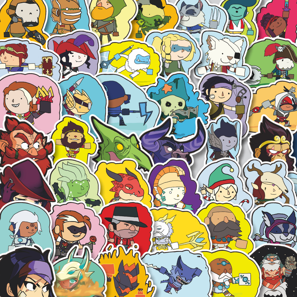 

Stiker Cutting Pack Stiker Game Series Brawlhalla Character Mix 3 Isi 100Pcs Series Aesthetic Lucu Keren Untuk Koper Bahan Vynil