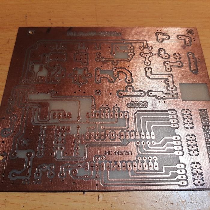 Part PCB Exciter FM MC145151 Bahan FR4 Fiber polos