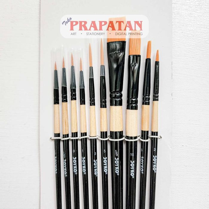 

Kuas Joyko BR-9 / Joyko Round Brush / Kuas Lukis Joyko Set 10