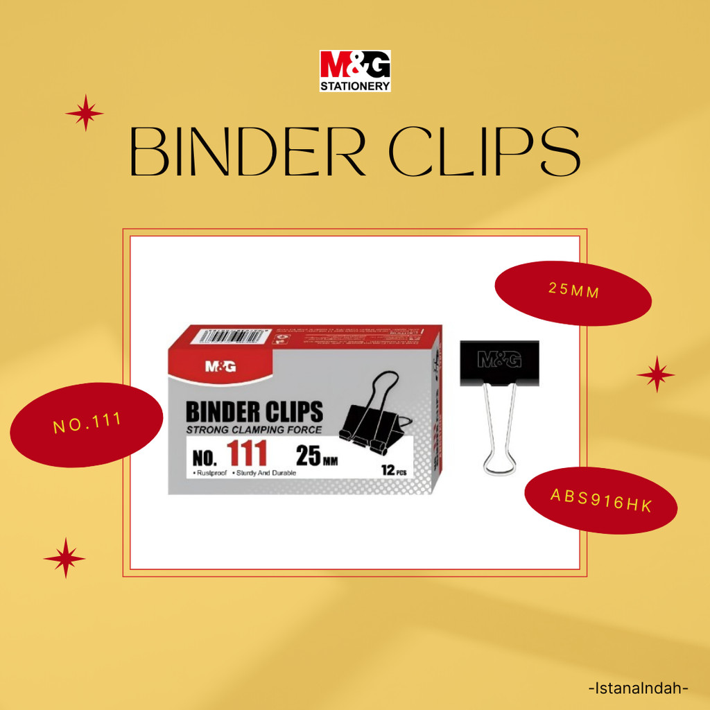 

M&G Paper Clip 25mm Super Economial Force ABS916HKL No.111 - 12Pcs