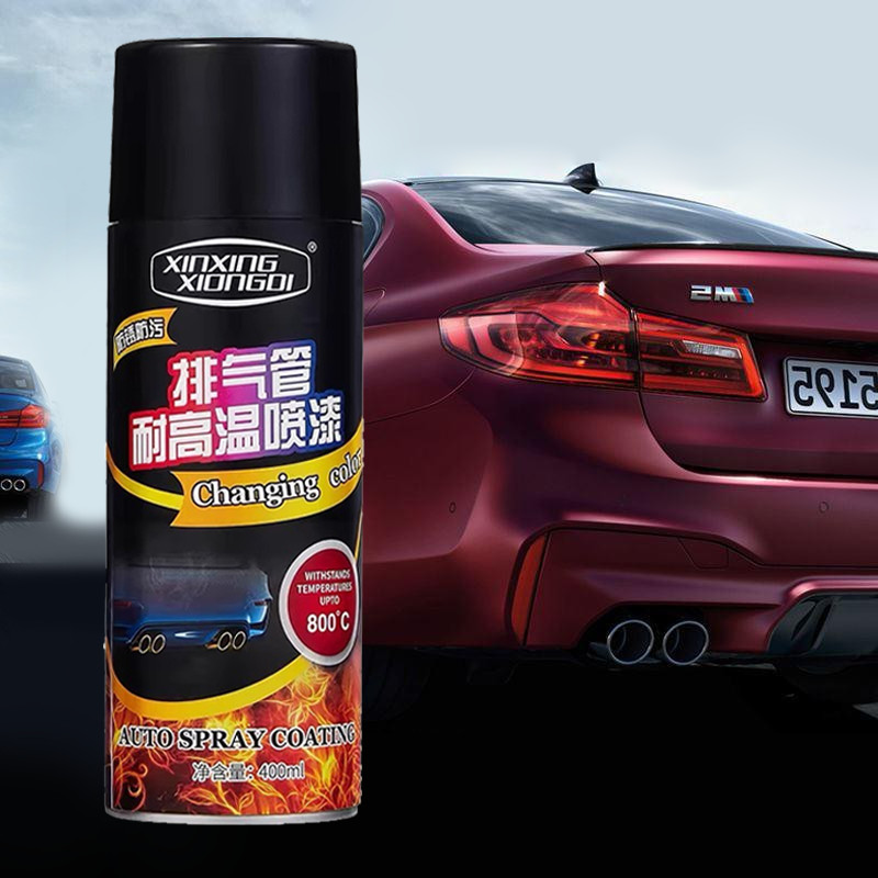 Anti Panas Hi Temp 400ml 800°C 400ml Cat Anti Panas Knalpot Cat Hi Temp Black Doff Cat Knalpot Anti 