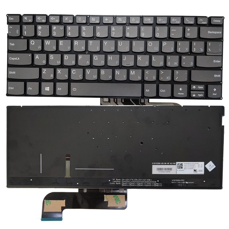 S730-13 Keyboard For LENOVO S730-13IWL Yoga S730 IdeaPad 730S Russian Laptop Keyboard