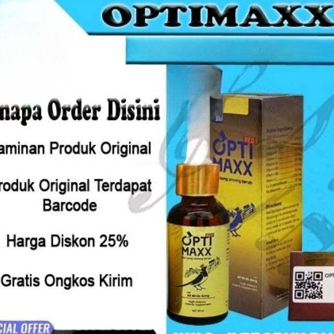Optimaxx opti max vitamin burung murai kacer cak ijo anis jenggot kapas tembak wambi  ciblek jalak