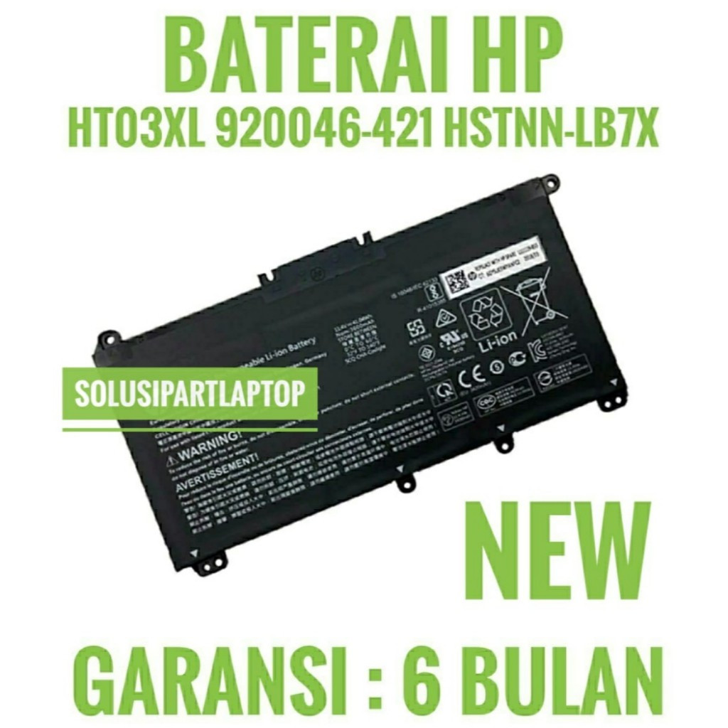 Baterai Laptop HP HT03XL / Baterai Tanam Laptop HP HT03XL