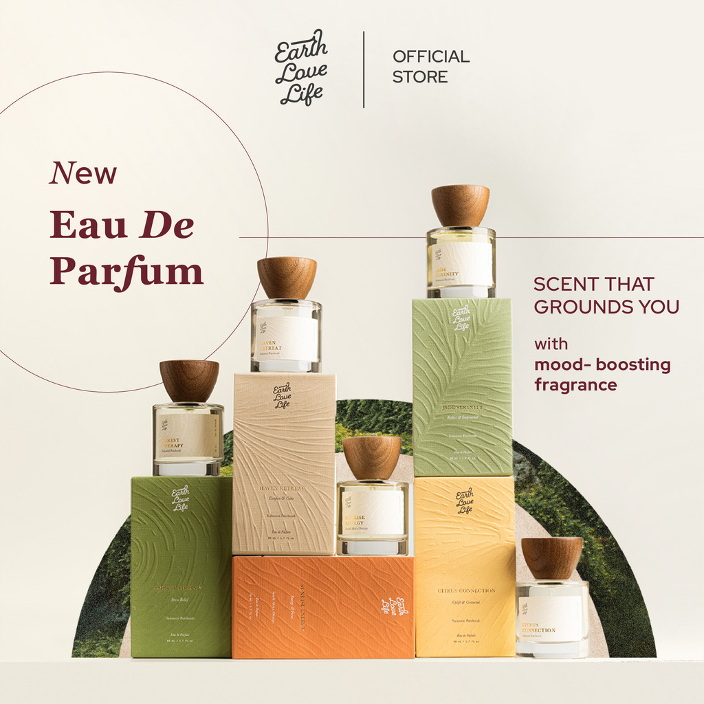 Earth Love Life | Eau De Parfum | Wangi Fresh Tahan Lama 6 to 8 Jam | EDP Unisex 50 mL | Cocok Untuk Sehari-hari | Gifting Package | Special Gift | Kado