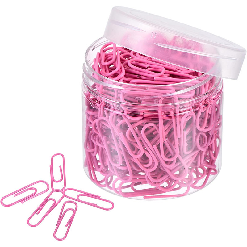

200Pcs/Box 28mm Paper Clips Notebook Filing Bookmark Rustproof Paperclips Document Organizing for Office School Supplies