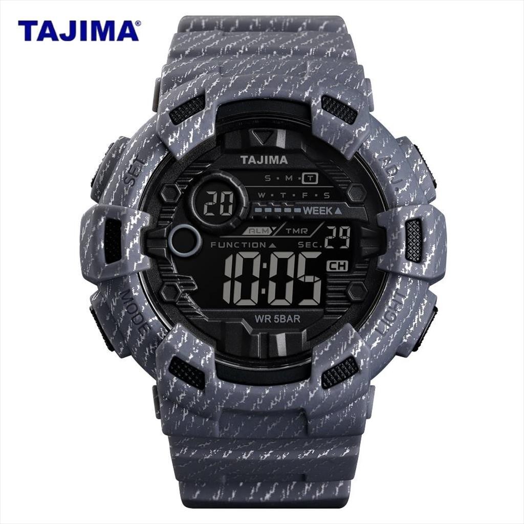 Jam Tangan Pria Tajima Digital 9638 Sport Water Resist Original Garansi 1 Tahun + Free BOX TAJIMA.ID